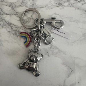coach Rainbow Bear Cluster Bag Charm cm836